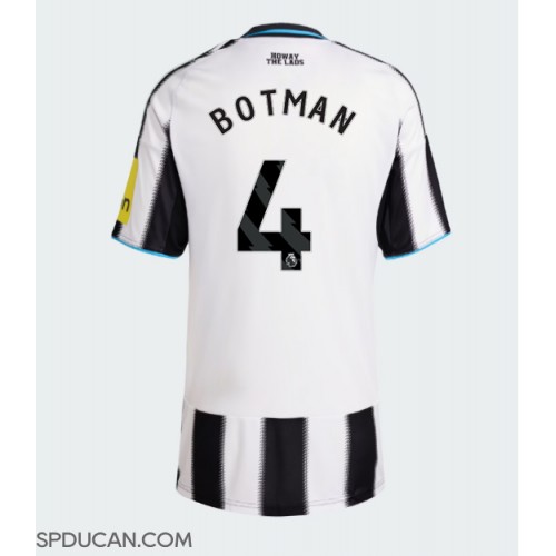 Zenski Nogometni Dres Newcastle United Sven Botman #4 Domaci 2025-26 Kratak Rukav